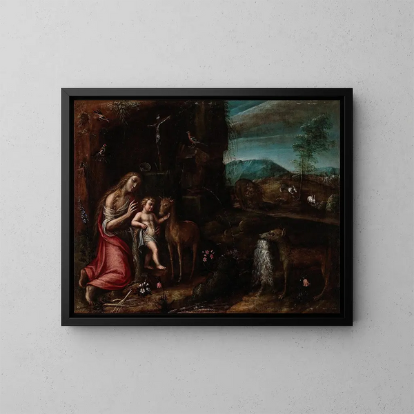 Marie Madeleine en penitencia - Orsola Maddalena Caccia — cuadro enmarcado en la pared