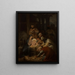 L'Adoration de los Reyes Magos - Oscar Pierre Mathieu — cuadro enmarcado en la pared