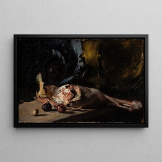 Oscar Bjrck - Still life with a leg of lamb and cabbage.webp