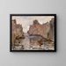 Canal en Dordrecht - Oskar Laske — cuadro enmarcado en la pared