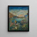 Orpheus among animals - Oskar Laske — framed artwork on a wall