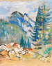 Mountain Landscape Painting I - Oskar Moll — artwork view