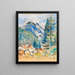 Mountain Landscape Painting I - Oskar Moll — framed artwork on a wall