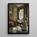 Napoleon and a Maid - Oskar Rex — framed artwork on a wall