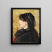 Portrait of Naile Hanım - Osman Hamdi Bey — framed artwork on a wall