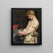 Warrior germanic with helmet - Osmar Schindler | Painting — framed artwork on a wall