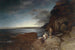 Noche en la costa - Oswald Achenbach — vista de la obra