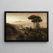 Vista del Vesubio - Oswald Achenbach — cuadro enmarcado en la pared