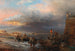 La Bahía de Nápoles con el Vesubio al fondo - Oswald Achenbach — vista de la obra
