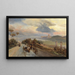 Via Cassia cerca de Roma - Oswald Achenbach — cuadro enmarcado en la pared
