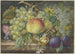 naturaleza muerta con una cesta de uvas y duraznos, una nuez y dos ciruelas - Oswald Wijnen — vista de la obra
