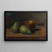 Nature morte avec poires et casserole - Ottilie Wilhelmine Roederstein — cuadro enmarcado en la pared