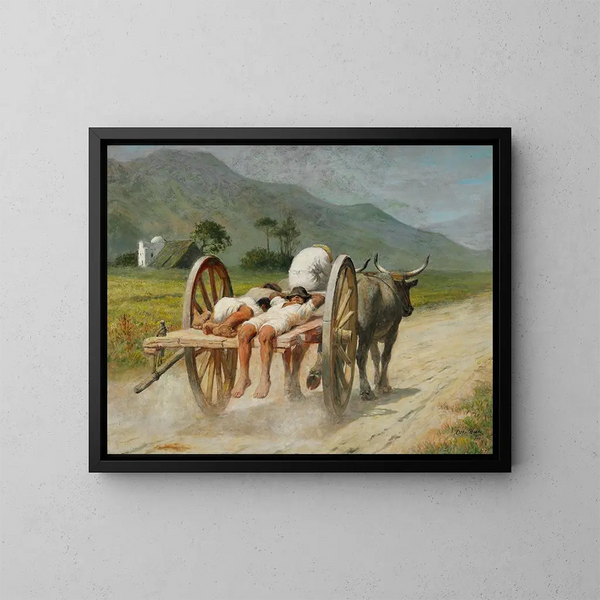 Scirococo Painting - Otto Bache — framed artwork on a wall