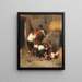 Italian farming family storing hay - Otto Brandt — framed artwork on a wall
