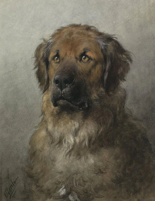 Otto Eerelman - Head of a Leonberger.webp
