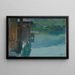 Cabina de baño en Gmunden - Otto Friedrich — cuadro enmarcado en la pared
