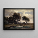 Paisaje de Otoño cerca de Schleissheim - Otto Fröhlicher — cuadro enmarcado en la pared