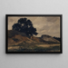 Paisaje ondulado con gran árbol - Otto Fröhlicher — cuadro enmarcado en la pared
