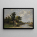 The house by the lake - Otto Gampert — framed artwork on a wall