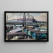 Industrial installation painting - Otto Geigenberger — framed artwork on a wall