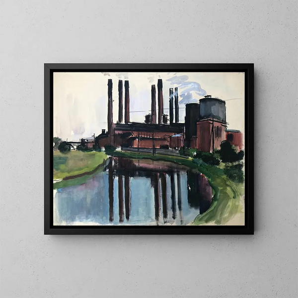 Kamine - Otto Geigenberger — framed artwork on a wall