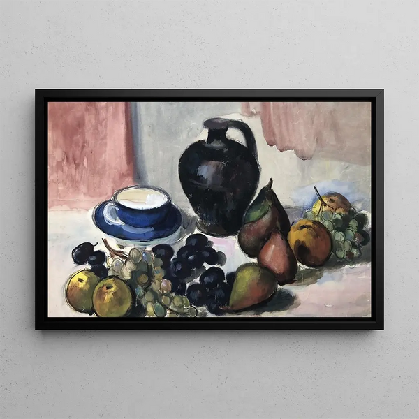 Still life with fruits - Otto Geigenberger — framed artwork on a wall