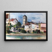 Wasserburg am Inn, parte de casas en el Inn - Otto Geigenberger — cuadro enmarcado en la pared