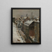 View from the artist's studio on Augustastraße in Karlsruhe - Otto Gräber — framed artwork on a wall