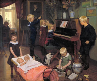 Otto Haslund - A Concert The Artists Children and their Playmates.webp