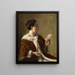 Dama con abrigo de piel - Otto Kirberg — cuadro enmarcado en la pared