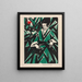 Mujer en verde - Otto Lange — cuadro enmarcado en la pared