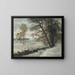 Paisaje de invierno - Otto Mueller — cuadro enmarcado en la pared