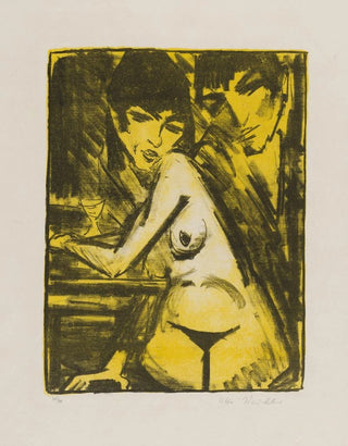 Otto Mueller - Couple at a Table SelfPortrait with Maschka.webp