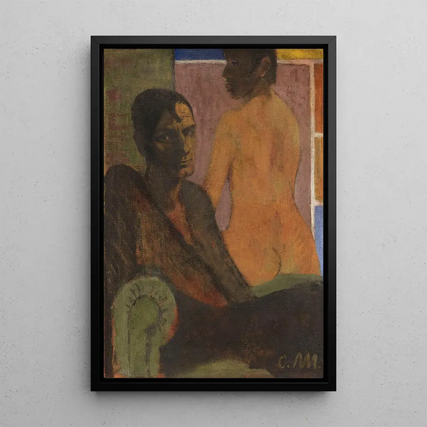 Otto Mueller - Selbstbildnis mit Rckenakt im Hintergrund Elfriede Timm.webp