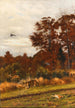 Escena de caza en el borde del bosque - Otto Recknagel — vista de la obra