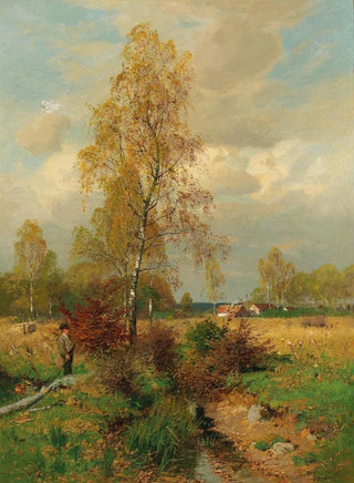 Otto Strtzel - A Peasant at the Edge of the Woods.webp