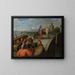 The Peace Negotiations between Jules Civilis and the Roman General Cerialis - Otto van Veen — framed artwork on a wall