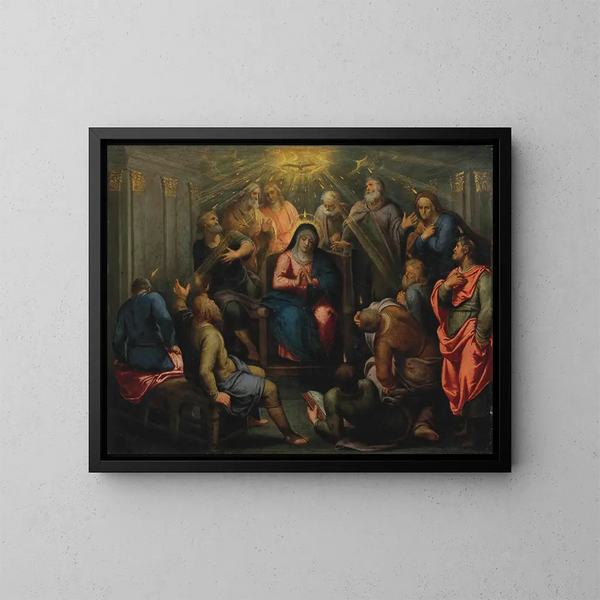 La Pentecôte - Otto van Veen — framed artwork on a wall
