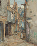 Carnglaze Street, 1910 - Owen Merton — vista del callejón de St Ives