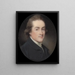 Retrato de un caballero - Ozias Humphry — cuadro enmarcado en la pared