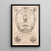 Dial of Time or Landscapes of History, Fall and Redemption of Man - Paul A. Emory — framed artwork on a wall