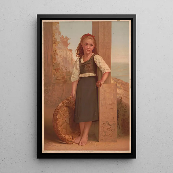 Hija de pescador - Peter O. Vickery — cuadro enmarcado en la pared