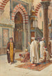 Musulmanes en oración - Pietro Pavesi — vista de la obra