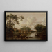 City with river - Pieter van Mase — framed artwork on a wall