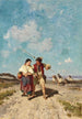 Retorno de los pescadores a casa - Pál Böhm — vista de la obra