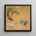 Palacio Nagisa de los Cuentos de Ise - Shibata Zeshin — cuadro enmarcado en la pared