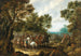 Paisaje boscoso con soldados en descanso - Palamedes Palamedesz — vista de la obra