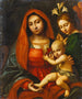 la Virgen con el Niño y un ángel - Paolo Morando Cavazzola — vista de la obra