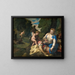 Venus llorando a Adonis - Paolo Véronèse — cuadro enmarcado en la pared