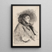 Joven mujer dormida - Paolo Vetri — cuadro enmarcado en la pared